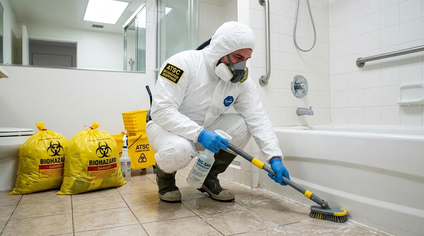 Decontamination equipment deployed for Blood Cleanup in Swampscott